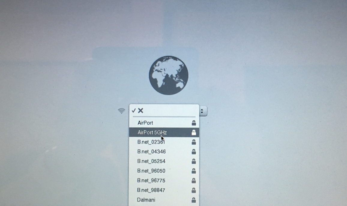 关闭以重新安装MAC OS X.