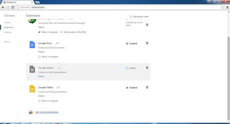 从Google Chrome中删除加载项