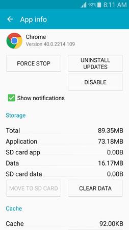 从Android停用Google Chrome