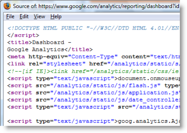查看网站上的源代码