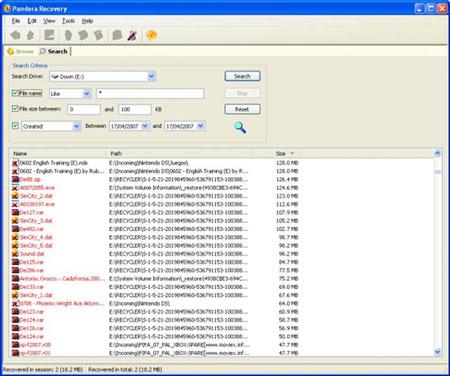 Undelete Freeware-pandora恢复 