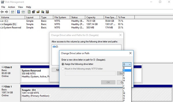 重命名新的驱动器号以从SD卡恢复数据