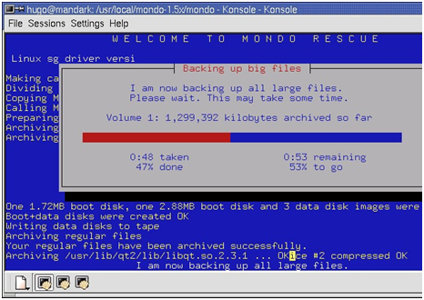Mondo Rescue Linux数据恢复