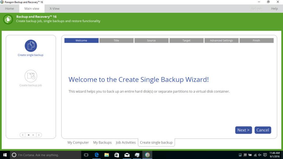 Windows备份软件2018-Paragon Backup＆Recovery 16