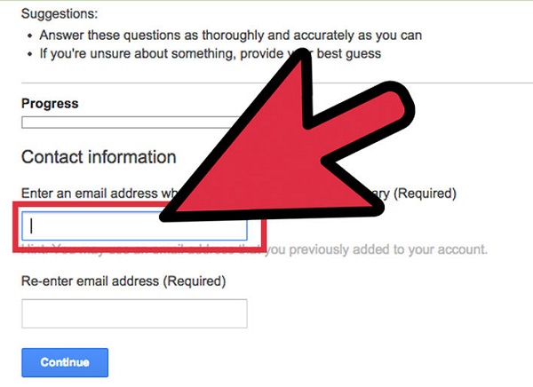 重置电子邮件密码
