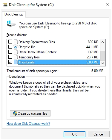清除缩略图缓存