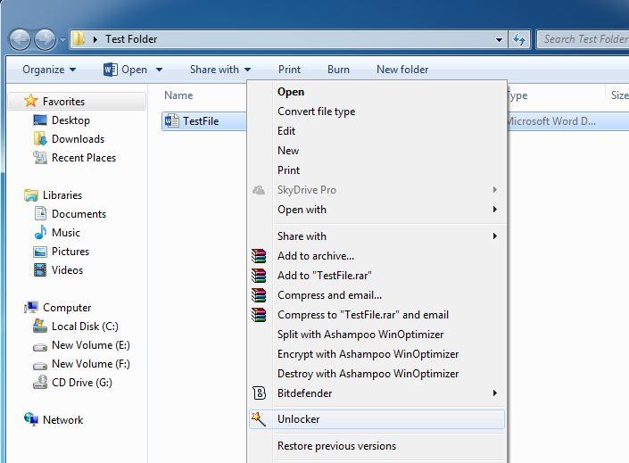 使用解锁器删除Windows中正在使用的文件