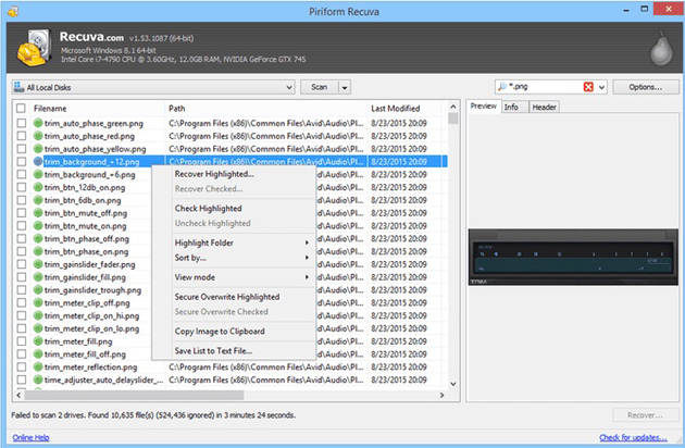 适用于Windows 10的recuva数据恢复软件