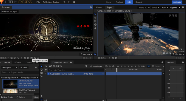 视频剪辑工具-HitFilm Express