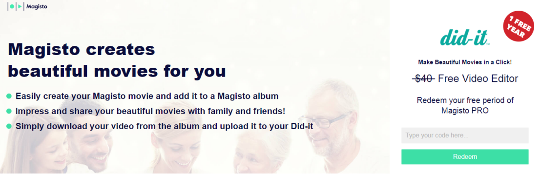 Magisto、在线视频剪辑网站