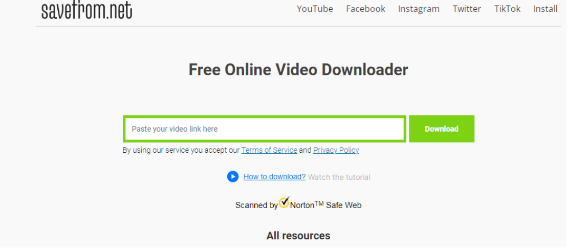 Savefrom online video