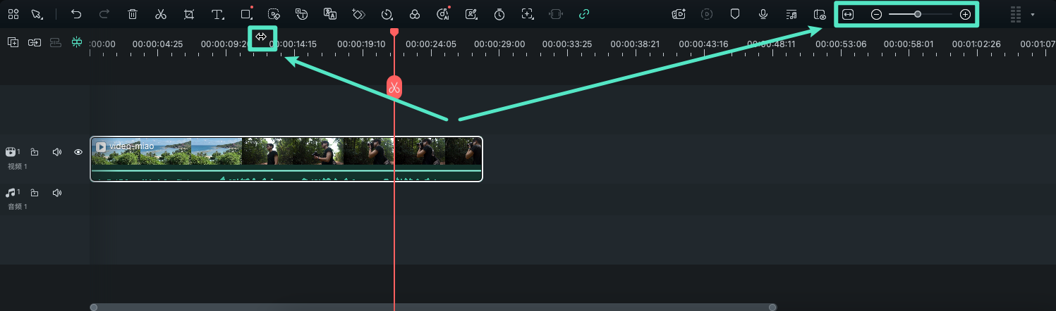 时间线缩放示例图