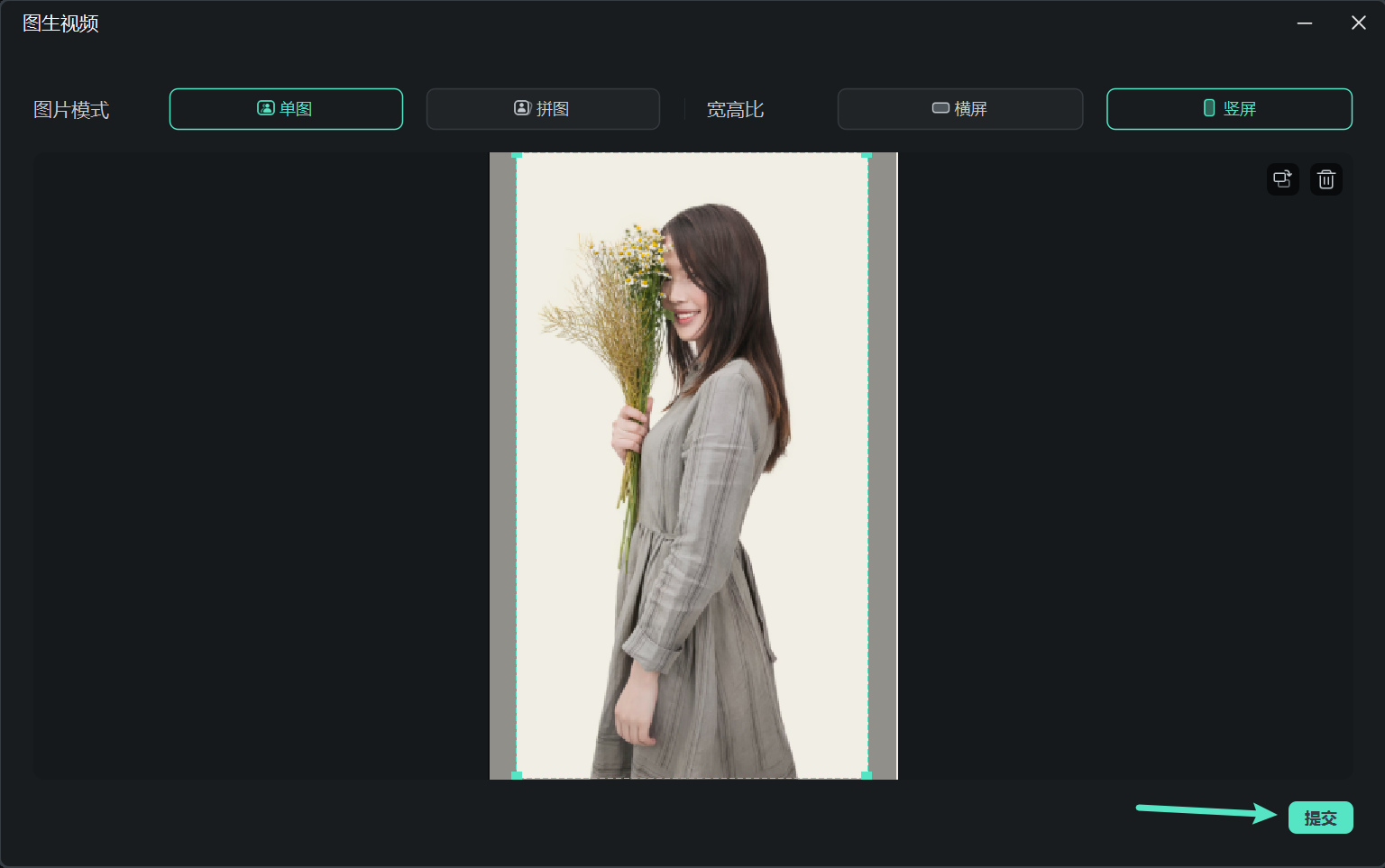 导入图片并设置画面比例