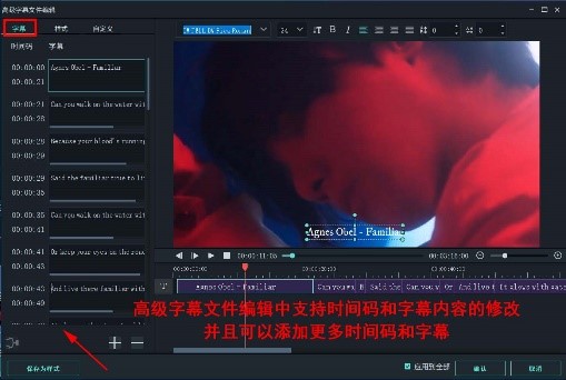 高级字幕文件编辑