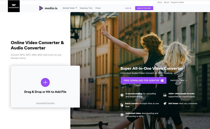 在线免费转换M4V到MP4