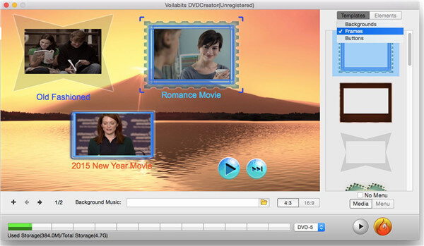 MP4到DVD刻录机-Voilabits DVD Creator for Mac