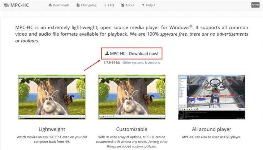 MPC-HC播放器，用于mp4视频没有声音