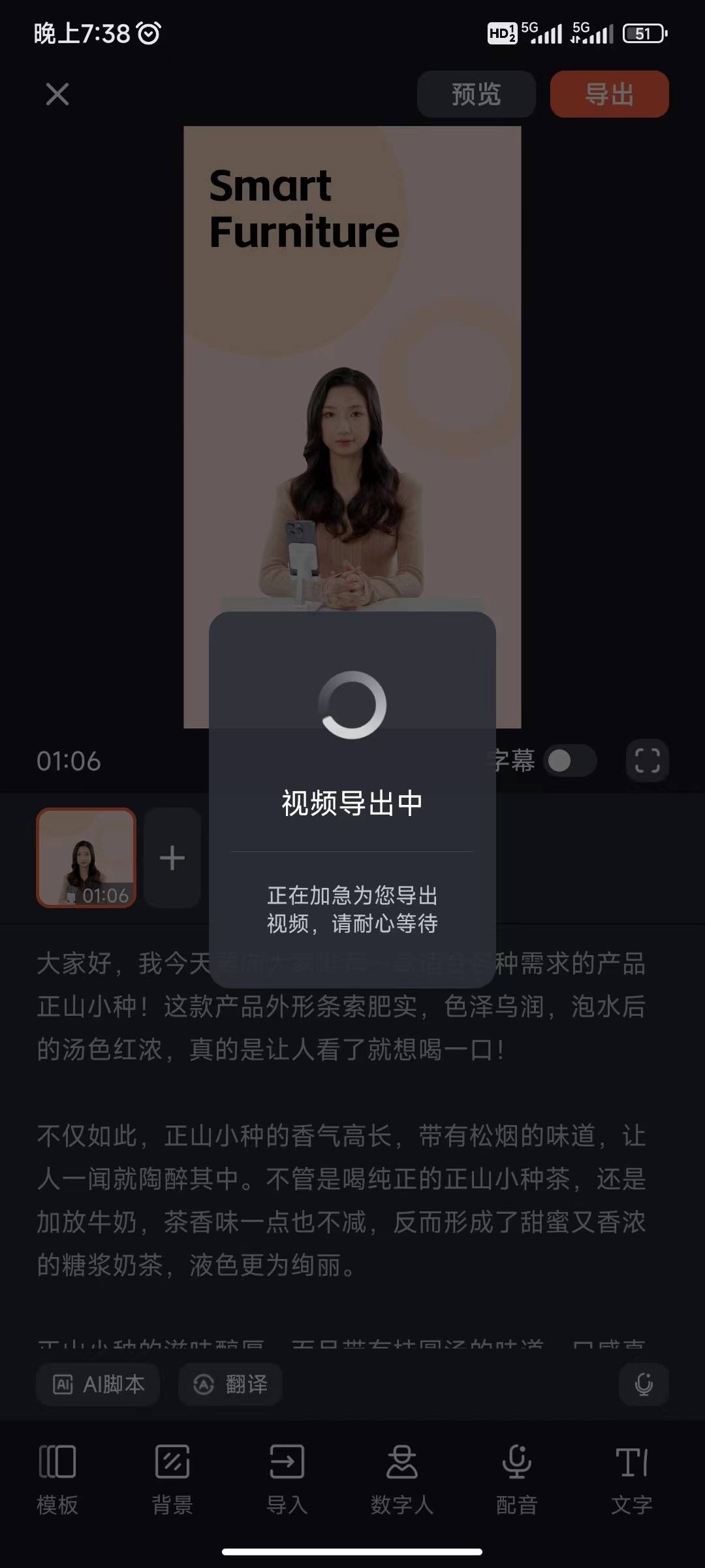 视频预览与生成