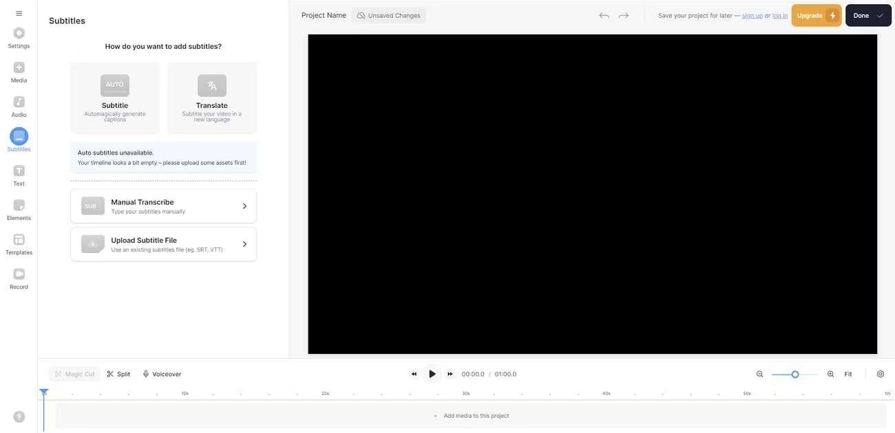 VEED.io视频语音转文字