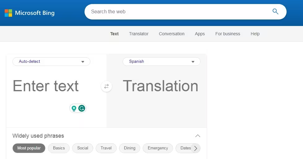 必应翻译Bing Microsoft Translator