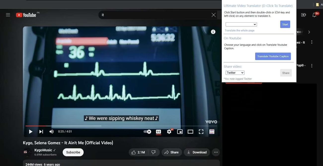 Ultimate Video Translator视频翻译器Chrome扩展