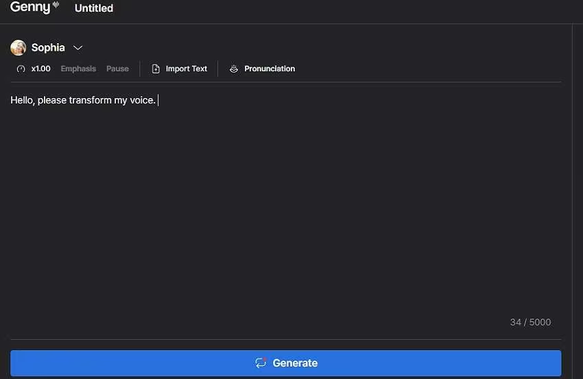语音变声器Lovo.ai Genny