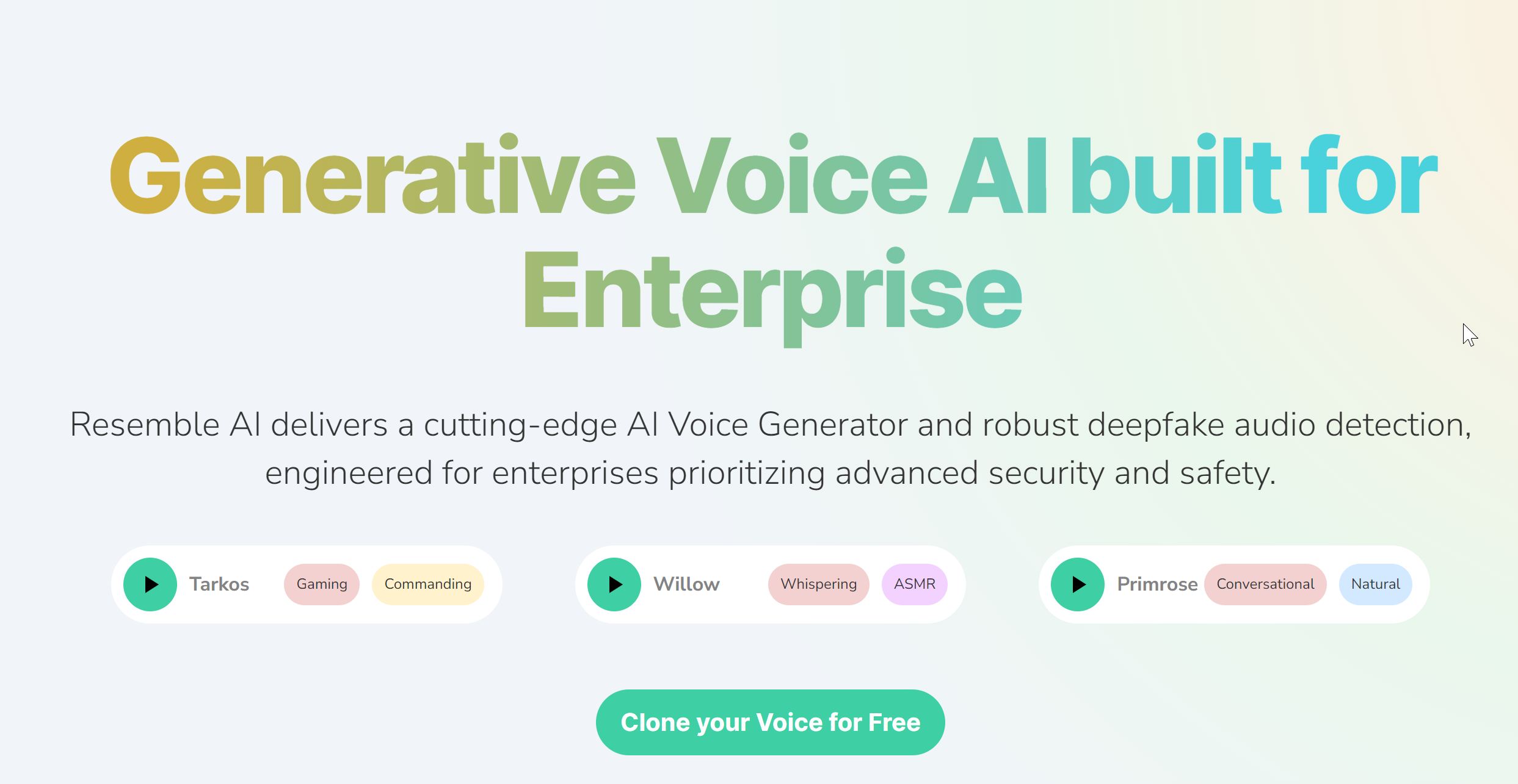 Resemble克隆声音软件下载