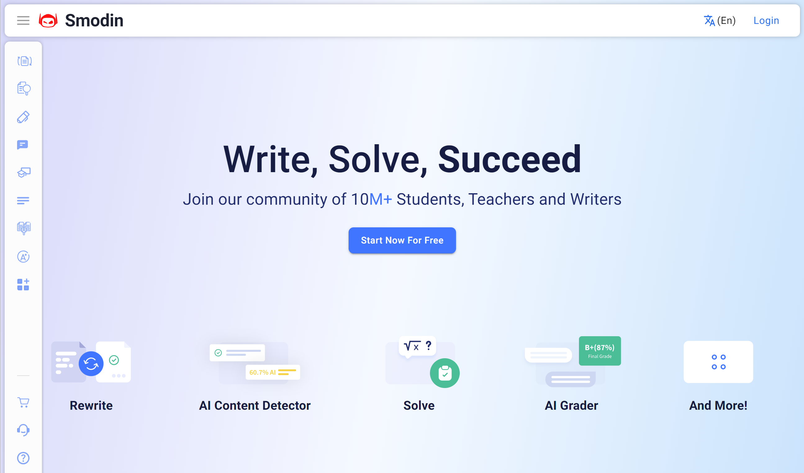 Smodin：领先的人工智能写作工具