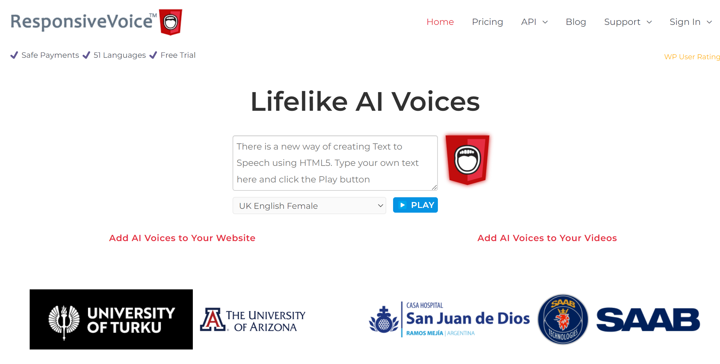 ResponsiveVoice文字转语音真人发声