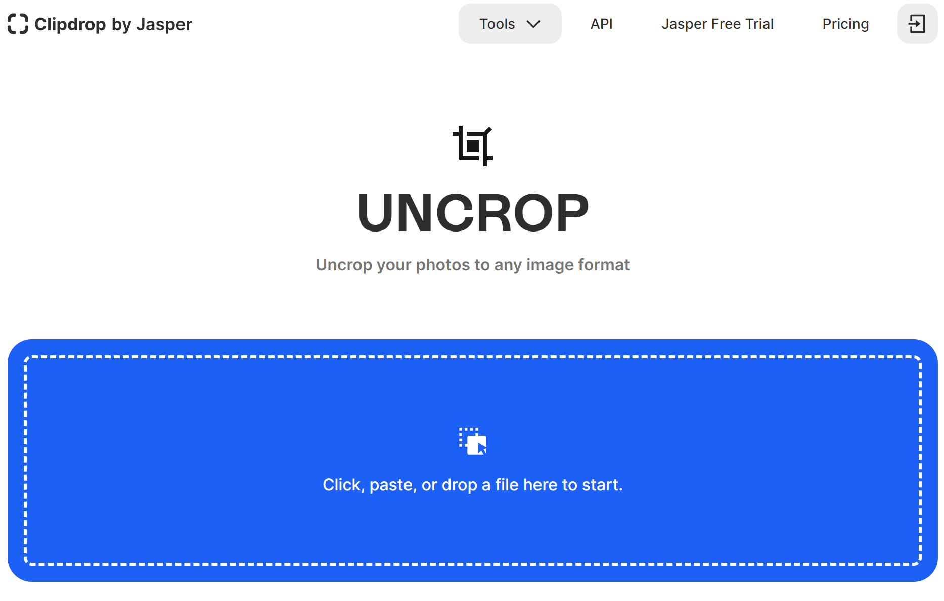 ClipDrop在线编辑Uncrop