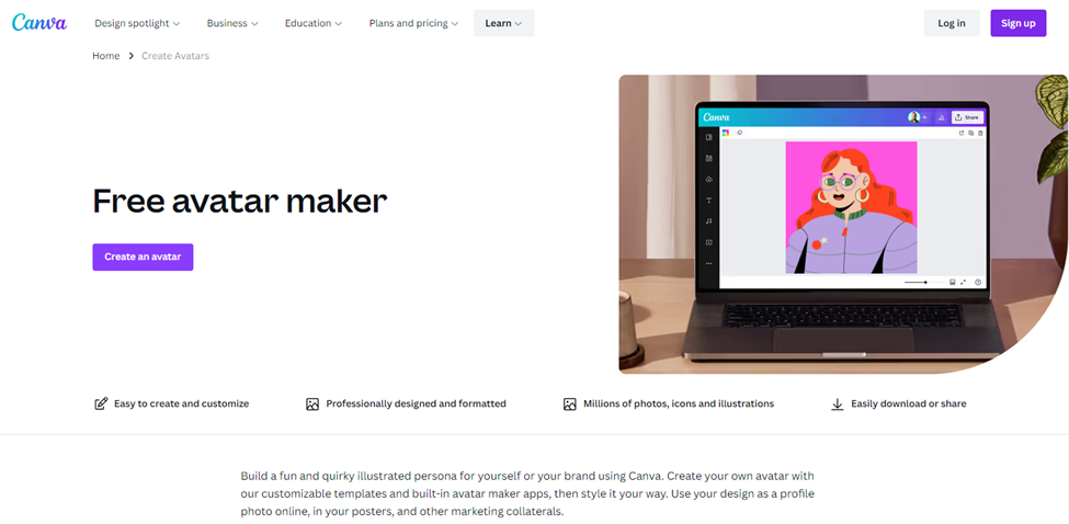 Canva：简易虚拟人设计工具