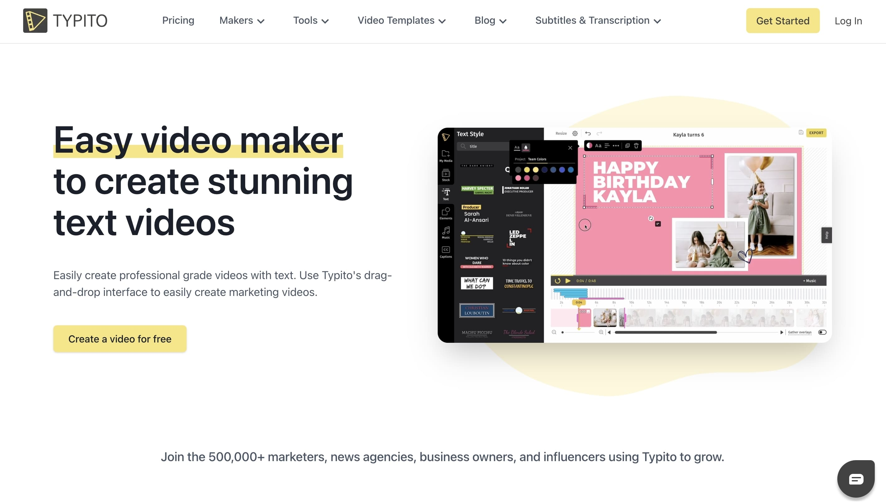 Typito - 在线热点新闻视频制作器